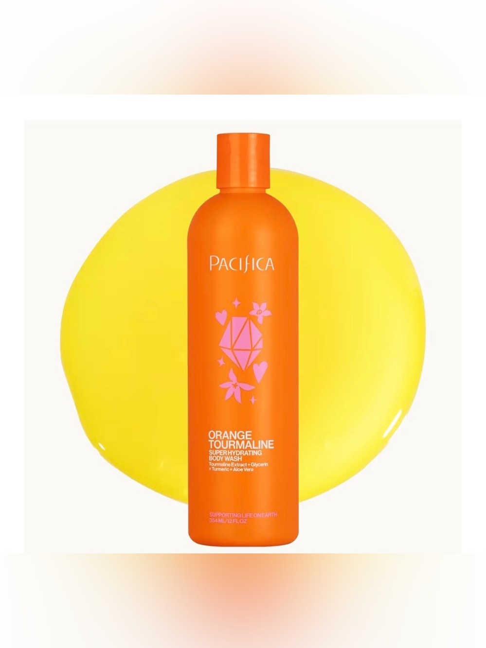 Pacifica Orange Tourmaline Hydrating Body Wash — FULL SIZE